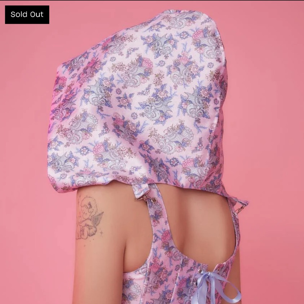 Floral Cute Pink Hoodie Dollskill